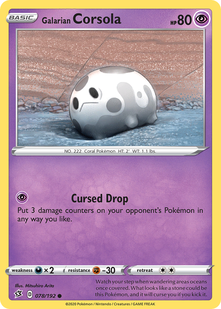 Rebel Clash Galarian Corsola #78/192